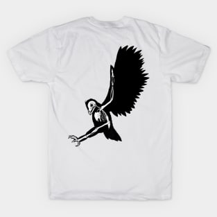 Skeleton Silhouette - Owl Landing T-Shirt